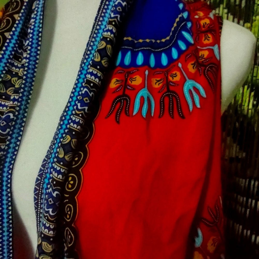 Boho multi-colored cardigan